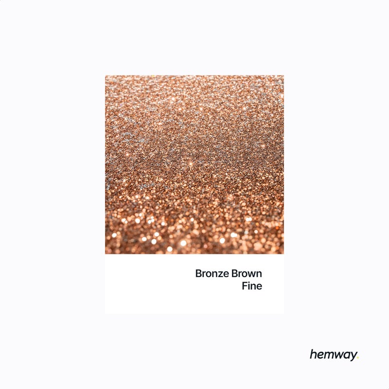 Hemway Glitter for Resin Bronze Brown Metallic Crystals for Epoxy Craft Flakes Tumblers Wax Melt 500g / 17.06oz - Image 2